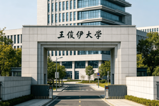 王俊伊大学校门